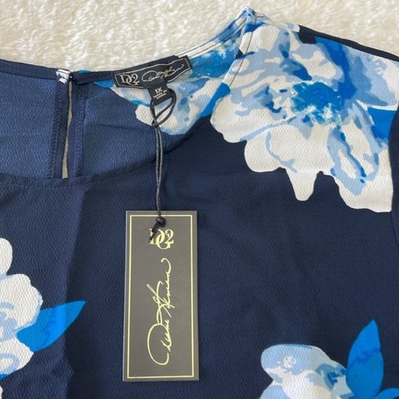 DG2 by Diane Gilman Floral-Print Cascade Tunic - Picture 5 of 7